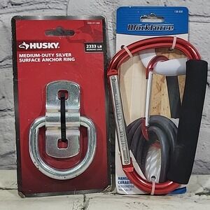Workforce‎ HangAll Carabiner Husky 2333lb Anchor Ring Garage Tool Lot New
